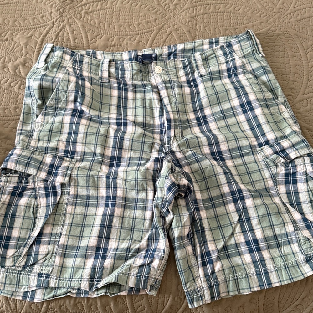 Polo Plaid Cargo Shorts
